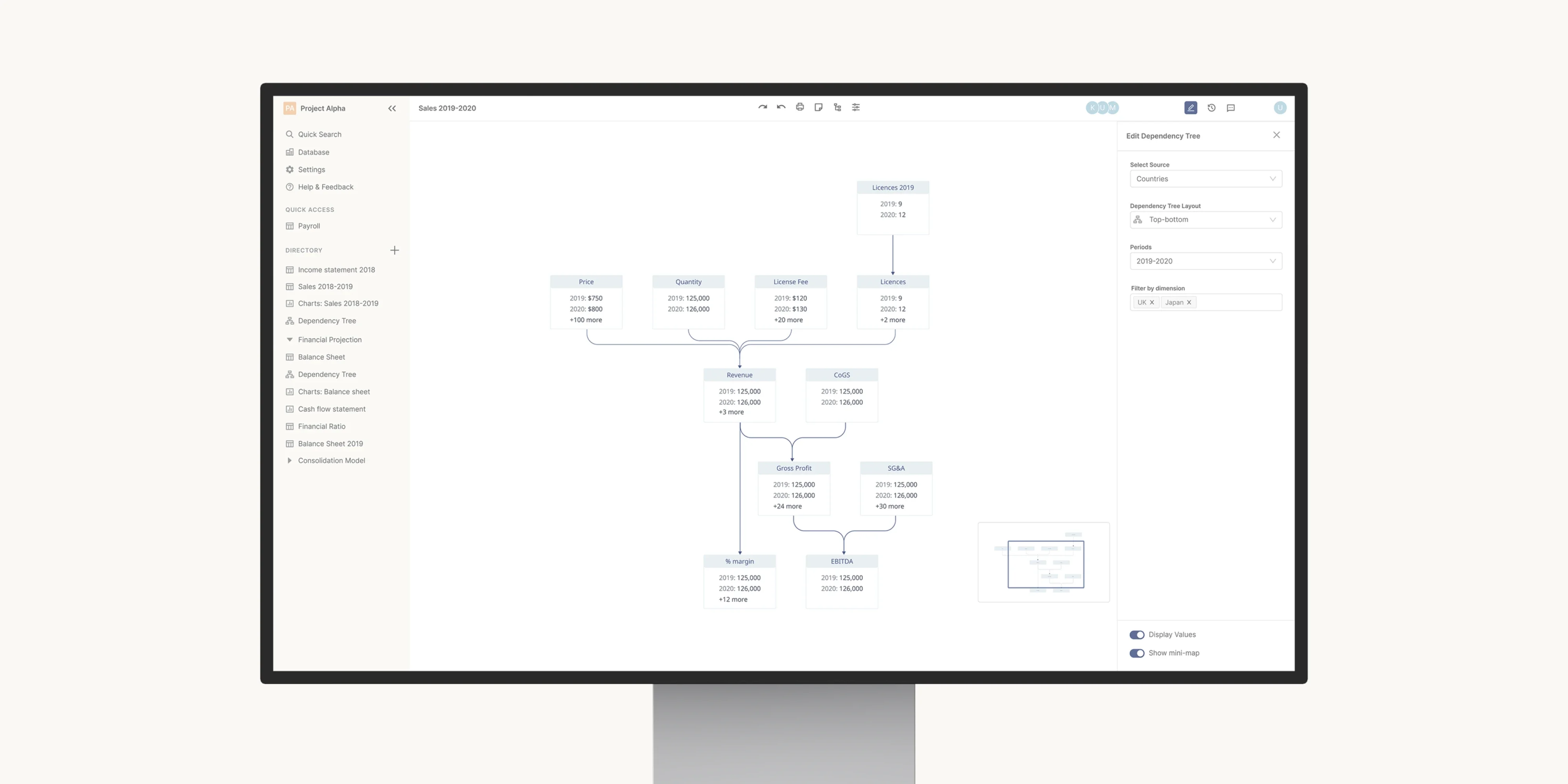 Visualise how every number connects with clear dependency trees that make logic easy to follow
