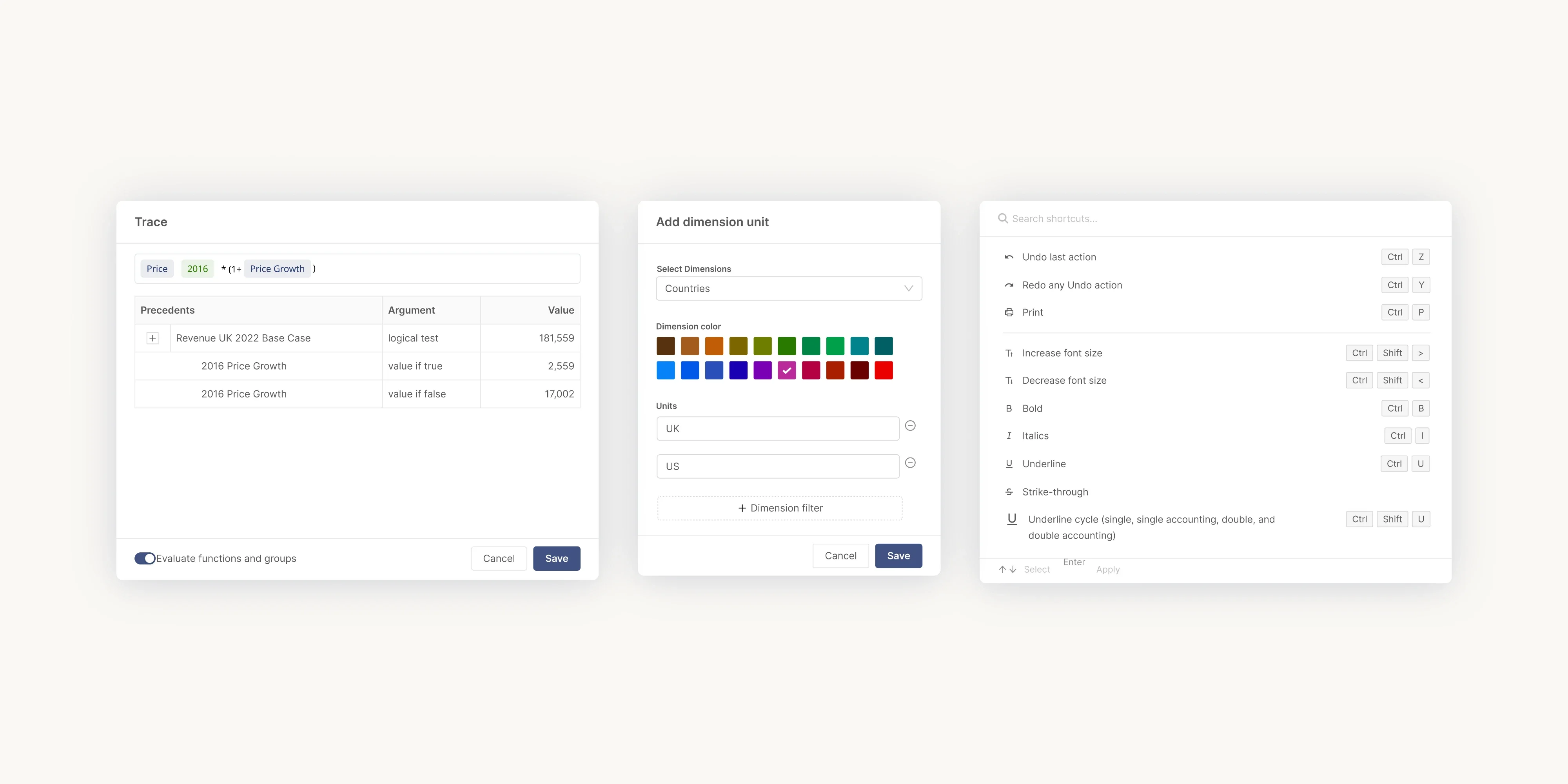 Break down logic manage dimensions and move faster with built-in controls no Excel needed